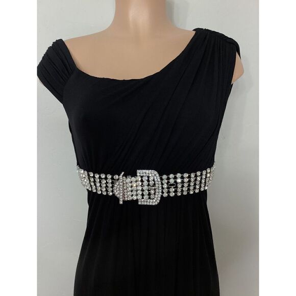 New. SKY black maxi dress with diamond belt. Small. Normally $298 - Picture 6 of 8
